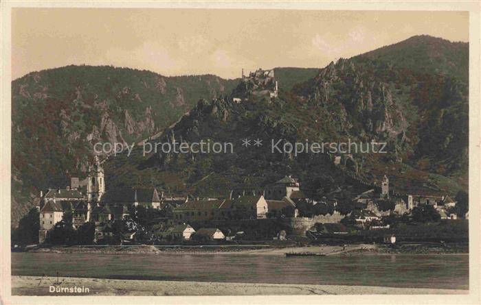 Duernstein Wachau Niederoesterreich AT Panorama Kirche