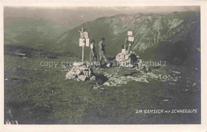 Gamseck 1857m Schneealpe Muerzsteger Alpen Steiermark AT Panorama Gipfel