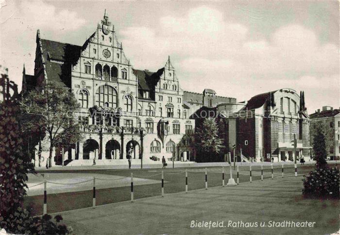 BIELEFELD  CITY Rathaus und Stadttheater