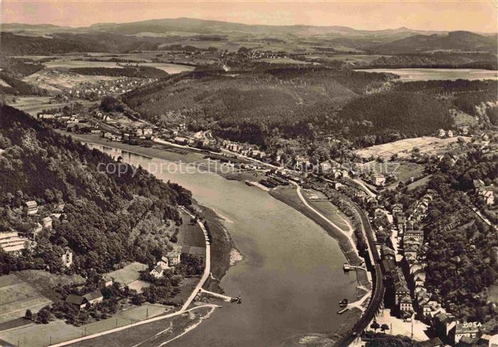 Koenigstein Saechsische Schweiz Sachsen Blick von der Festung Koenigstein Elbepa