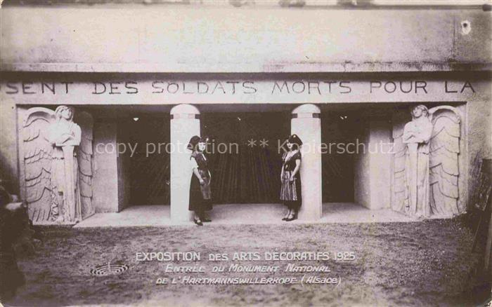 Exposition Arts Decoratifs Paris 1925 Monument National de Hartmannswillerkopf
