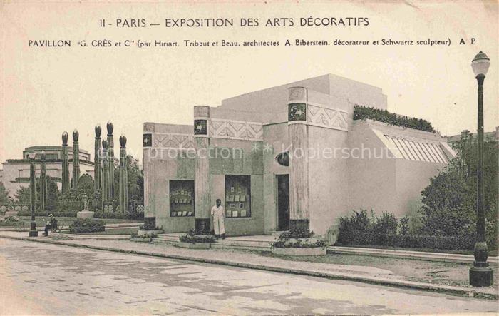 Exposition Arts Decoratifs Paris 1925 Pavillon G. Cres
