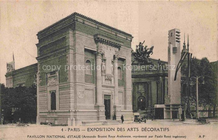 Exposition Arts Decoratifs Paris 1925 Pavillon National Italie