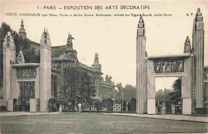 Exposition Arts Decoratifs Paris 1925 Porte Honneur