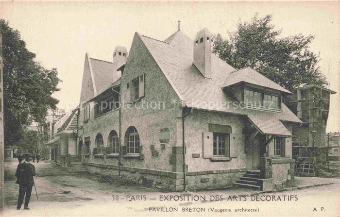 Exposition Arts Decoratifs Paris 1925 Pavillon Breton