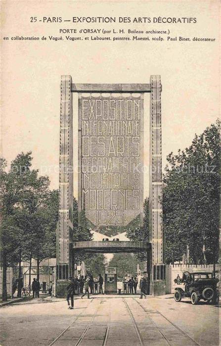 Exposition Arts Decoratifs Paris 1925 Porte Orsay