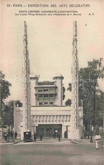 Exposition Arts Decoratifs Paris 1925 Porte Entre Universite Constantine
