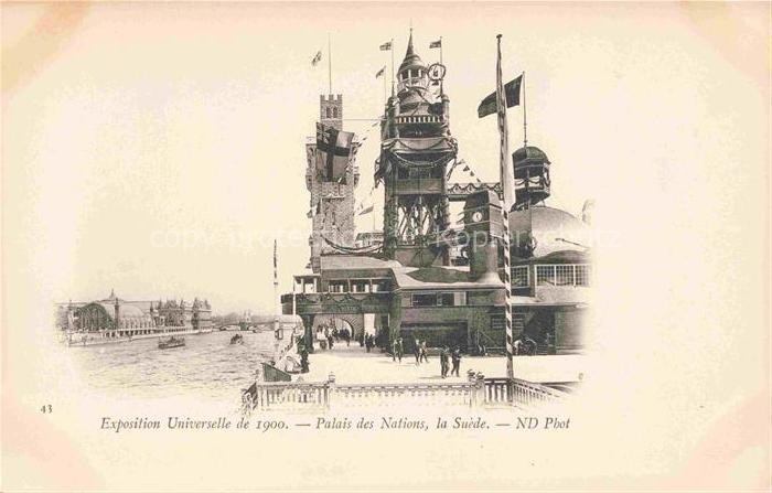 Exposition Universelle Paris 1900 Palais des Notions la Suede