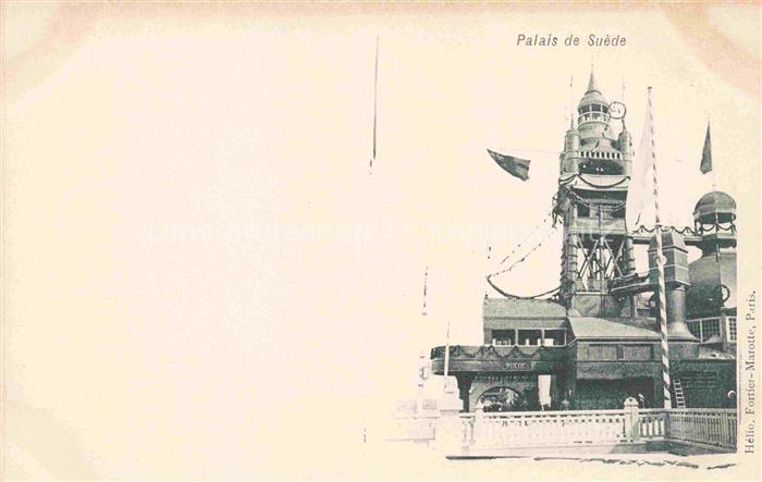 Exposition Universelle Paris 1900 Palais de Suede