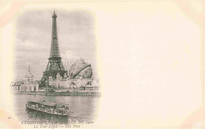 Exposition Universelle Paris 1900 Eiffel Tour