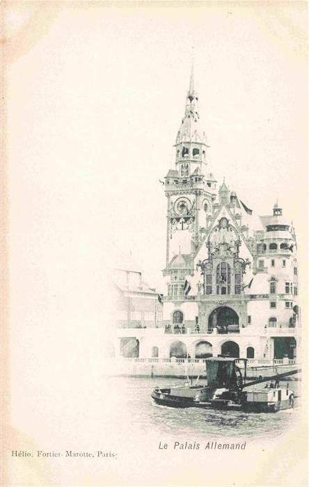 Exposition Universelle Paris 1900 Le Palais Allemand