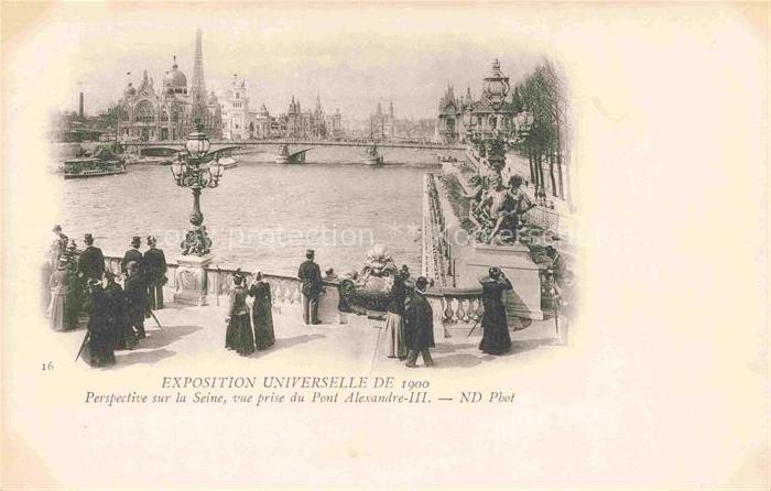 Exposition Universelle Paris 1900 Seine Pont Alexadre 3