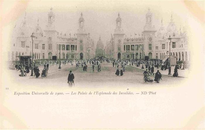 Exposition Universelle Paris 1900 Palais Esplanade Invalides