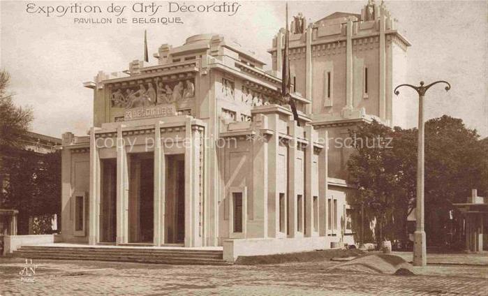 Exposition Arts Decoratifs Paris 1925 A.N. Nr. 11 Pavillon Belgique