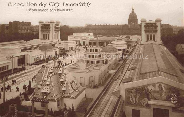 Exposition Arts Decoratifs Paris 1925 Espanade des Invalides