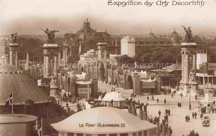 Exposition Arts Decoratifs Paris 1925 Pont Alexandre 3 A.N. Paris Nr. 60