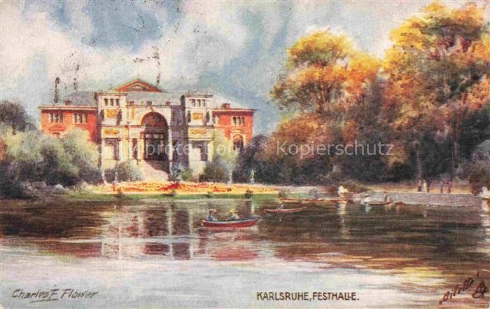 Verlag Tucks Oilette Serie Nr. 638 Karlsruhe Festhale