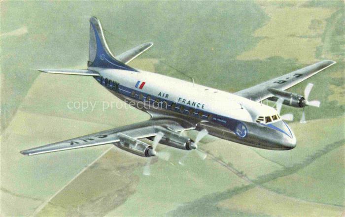 FLUGZEUGE ZIVIL Air France Vickers Viscount