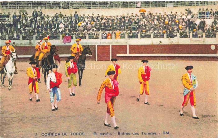 Stierkampf Corrida de Toros Bullfight-- Corrida de Toros El paseo