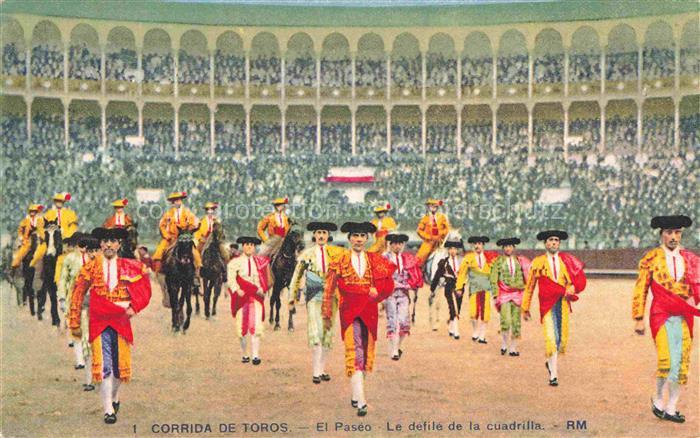 Stierkampf Corrida de Toros Bullfight-- Corrida de Toros El Paseo
