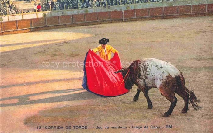 Stierkampf Corrida de Toros Bullfight-- Carrida de Toros Jeu manteau