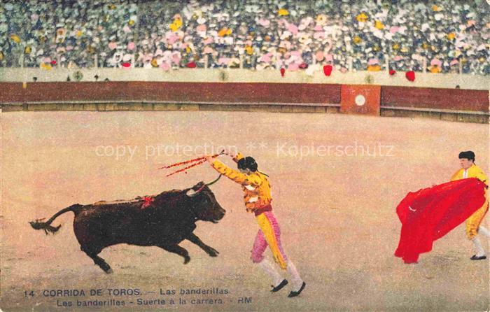 Stierkampf Corrida de Toros Bullfight-- Las banderillas