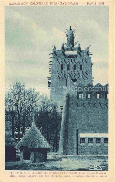 Exposition Coloniale Internationale Paris 1931 Camp des Gardes et le Palais