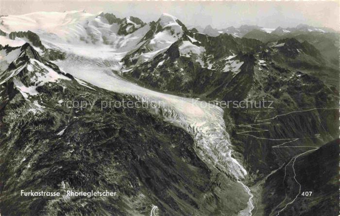 Gletscher Glacier Glaciar Ghiacciaio-- Furkastrasse Rhonegletscher