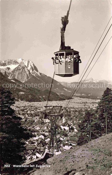 Seilbahn Cable-Car Telepherique Wankbahn Zugspitze