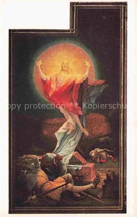 GRueNEWALD Matthias Nithart Kuenstlerkarte Isenheimer Altar Die Auferstehung