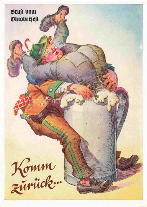 Oktoberfest Theresienwiese Muenchen Bier Humor