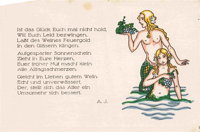 Wein Wine Vin Vino-- Gedicht Jungfrauen