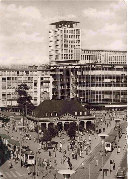 STRAssENBAHN Tramway-- Frankfurt am Main Hauptwache Fernmeldehochhaus