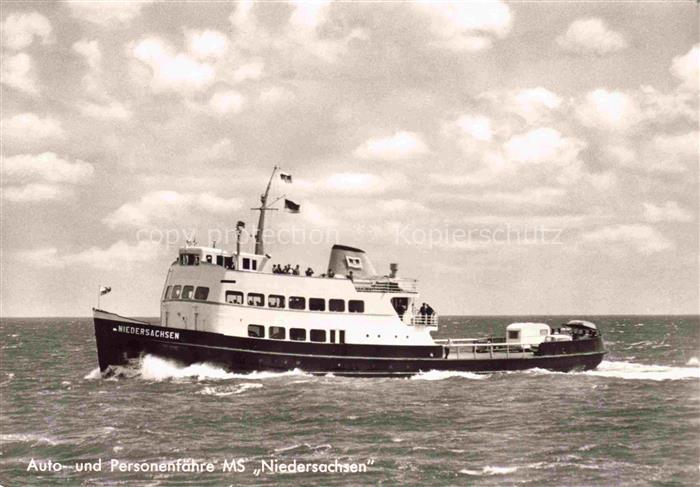 Faehre Ferry Bac Traghetto-- MS Niedersachsen