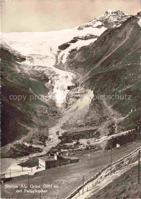 Gletscher Glacier Glaciar Ghiacciaio-- Paluegletscher Station Alp Gruem