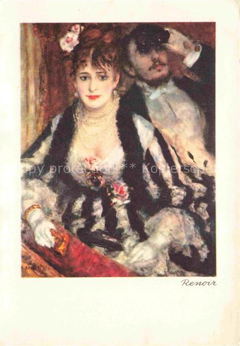 RENOIR Pierre-Auguste (1841-1919) Kuenstlerkarte Le Loge