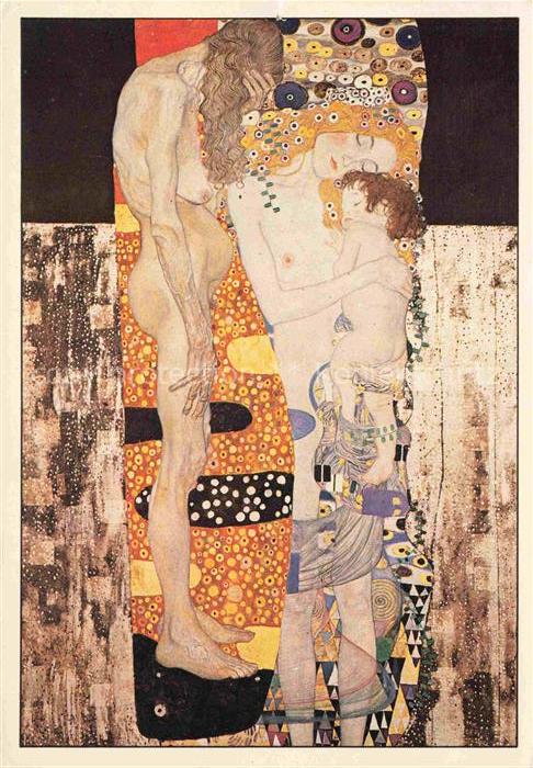 KLIMT Gustav (1862-1918) Kuenstlerkarte Les Trois Ages de la FEMME