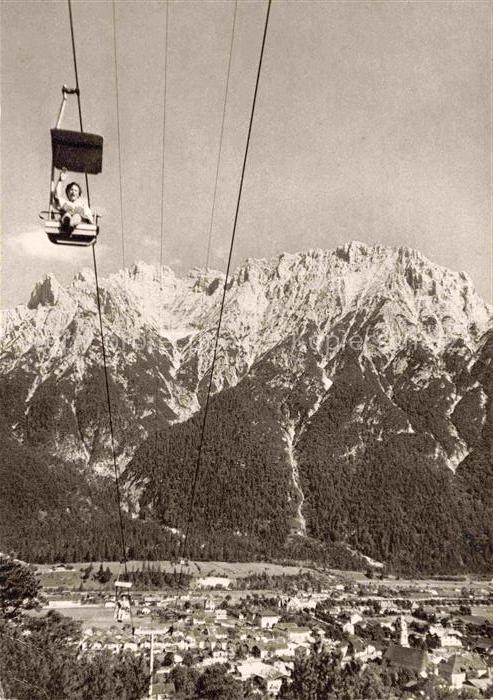 Sessellift Chairlift Telesiege Kranzberglift Mittenwald Karwendel