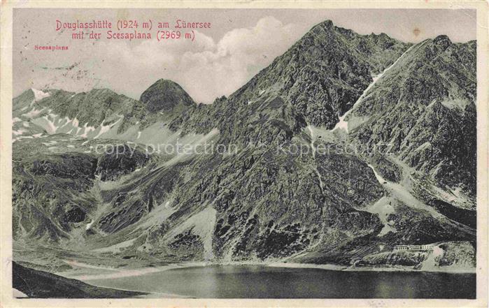 Douglashuette Douglashuette 1924m Luenersee Vorarlberg AT mit Scesaplana