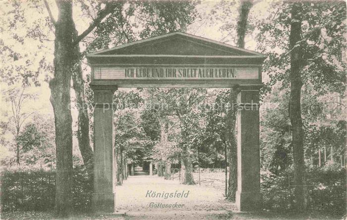 Koenigsfeld  Baden Schwarzwald BW Gottesacker