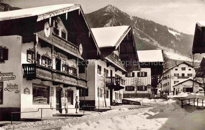 Marquartstein Burgstrasse im Winter
