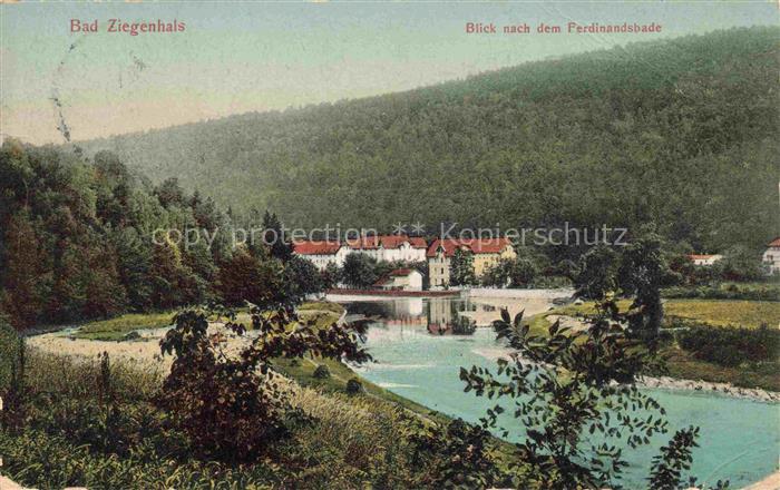 Bad Ziegenhals Glucholazy PL Blick zum Ferdinandsbad