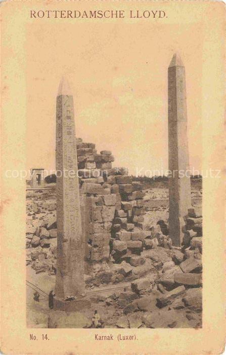 Karnak  Luxor Egypt Rotterdamsche Lloyd