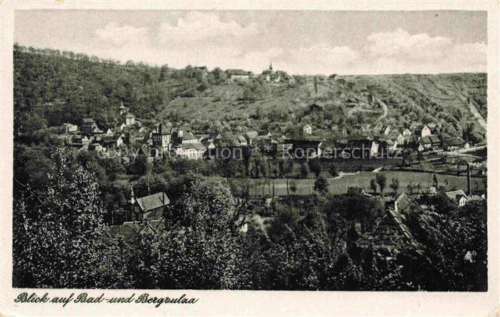 Bad Sulza Thueringen Blick auf Bad und Bergsulza
