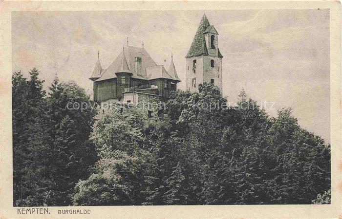 KEMPTEN Allgaeu Bayern Burghalde Feldpost
