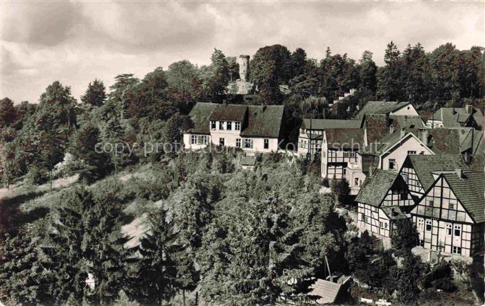 Tecklenburg Steinfurt NRW Blick zum Wierturm