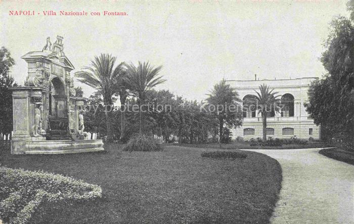 NAPOLI Neapel Naples IT Villa Nazionale con Fontana