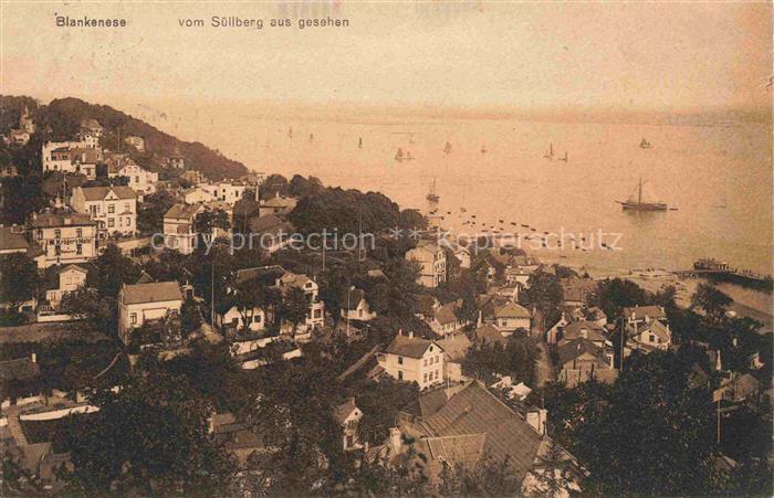 Blankenese Hamburg Blick vom Suellberg