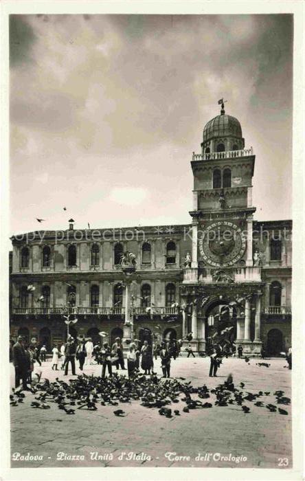 PADOVA Veneto IT Piazza Unita d Italia Torre del Orologio