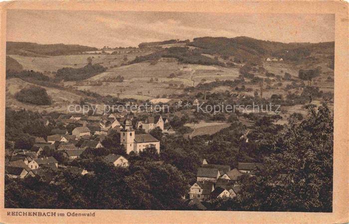 Reichenbach Odenwald Lautertal Bergstrasse Hessen Panorama